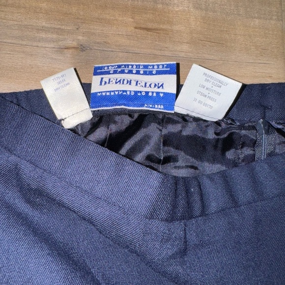 Vintage Pendleton Wool Long Skirt Size 6 Navy Blue - Picture 3 of 6